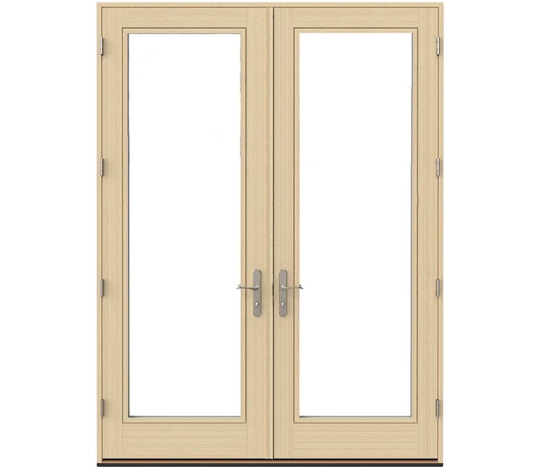 Las Cruces Pella Lifestyle Series Wood Double Hinged Patio Doors